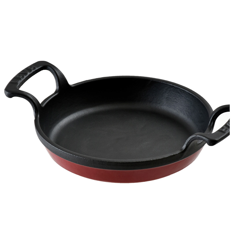 Lava Fajita panna gjutjärn svart/röd emaljerad